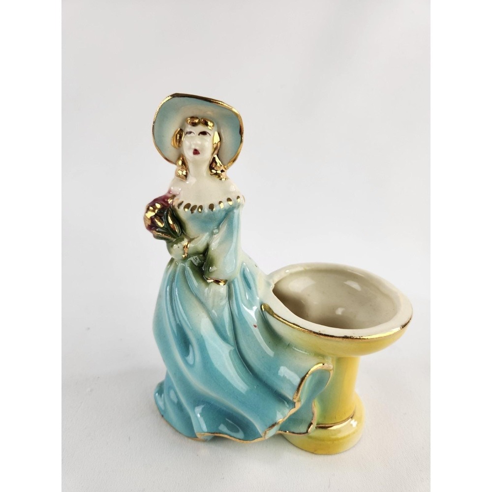 Hot Mess Southern Belle Succulent Planter Tiny‎ Plant Victorian Pot Kitschy Vtg